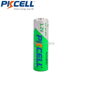 10VNT PKCELL 1.2 V NIMH AA 2200MAH baterijos įkraunamos baterijos žemas savęs iškrovimas baterija Skustuvai elektroniniai žaislai