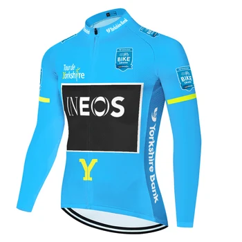 2020 pro komandos INEOS dviračių džersis vasarą, pavasarį maillot cyclisme ilgomis rankovėmis Moutain kvėpuojantis jersey ciclismo hombre