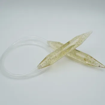 3pieces kristalų akrilo Žiedinių adata guminės žarnos Mezgimo adata 15mm 18mm 20mm rankų darbas įrankiai Bžūp Nėrimo kabliuko zl4
