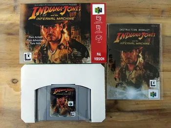 64Bit Žaidimai ** Indiana Jones ir Pragaro Mašina PAL Versija ( dėžutė+instrukcija+kasetė!! )