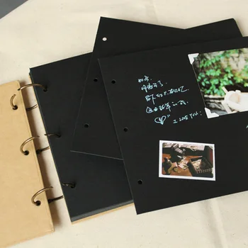 A4 žiedinių segtuvų Nuotraukų Albumą užrašų knygelė Kraft Vestuvių Albumą, užrašų knygelė Vestuvių Svečių Knyga
