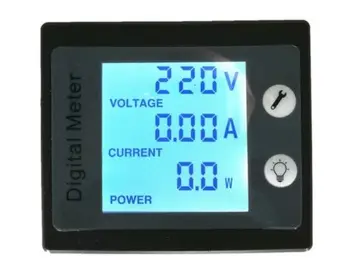 AC 80-260V LCD Skaitmeninis 10A Volt Vatų Galios Matuoklis Ammeter Voltmeter 110V, 220V