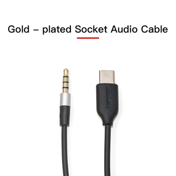 Bluedio Aux Kabelį, Tipas c 3.5 mm Audio jungtis Ausinėms Su Mikrofonu Už Tm T5 T5s T6 T6s V2 Ausinės