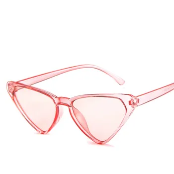 Cat eye akiniai nuo saulės moterų mados prekės ženklo dizainas, vintage, retro trikampio mados juoda oculos feminino Seksualių Moterų saulės akiniai UV40