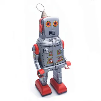 Derliaus Vaikų Žaislai Alavo Robotai Vėjo iki Žaislai, Namų Kolekciją Retro Amatų MS386 Mažas Robotas Tintoy