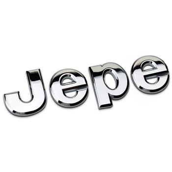 Dual Spalvų Raidės Emblema Automobilių Stiliaus Priekinis Dangtis ir Galinis Kamieno Lentele Įklija, Jeep Grand Cherokee Kompasas 
