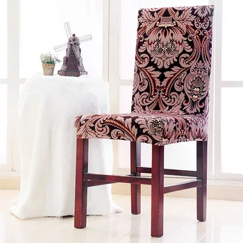 Elastinga Gėlių Spausdinti Kėdė Padengti Spendex Virtuvės sėdynės padengti Anti-purvinas slipcover housse de karieta valgomojo kėdės apima 1PC