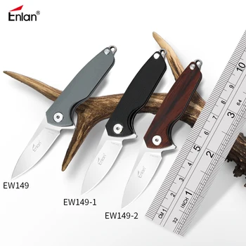 Enlan EW148M 58-60HRC Sulankstomas peilis Išgyvenimo Kempingas įrankių Medžioklės peiliukas taktinis edc lauko priemonė