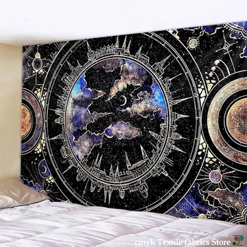 Gobelenas psichodelinio modelis jogos mokslinės fantastikos gobelenas kilimų Hipių Namų Dekoro Sienos Gobelenas Antklodė Galaxy Kabinti Tapestr