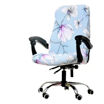 Gėlių Spausdinimo Kėdė Padengti Skalbti Elastingumą Office Sukasi Kompiuterio Kėdė Padengti Pusė Rankos Kėdžių Dangose Ruožas Sukasi Liftas