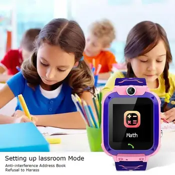 K12 Vaikų Smart Žiūrėti SOS Telefoną, Laikrodį Smartwatch Vaikams 9 Kalbomis Vandeniui Vaikams Dovanų 1.44 Colių, Skirtų 