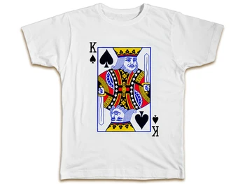 Karalius Žaisti Kortelės T-Shirt - Mens Moterų Kazino Lošimų Gimtadienio Dovana, Dovana Spauda Drabužiai, Marškinėliai