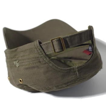 Kietojo Medvilnės Karinės Kepurės Vyrų Nelaimę Skrybėlę Reguliuojamas Kariūnų Armijos Kepurės Unikalaus Dizaino Vintage Flat Top Cap