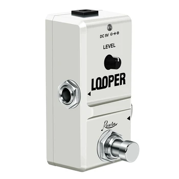 LN-332A Atnaujintas Maža Looper Elektrinės Gitaros Efektu Pedalas 10 Min. Apsisukimo Neribotas Overdubs