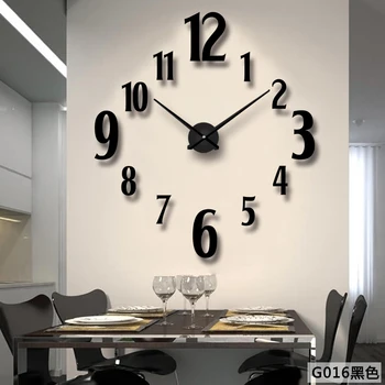 M. Putojantis 2018digital sieninis laikrodis Romėniškais skaitmenimis dizaino 3D didelis apvalus sieninis laikrodis 