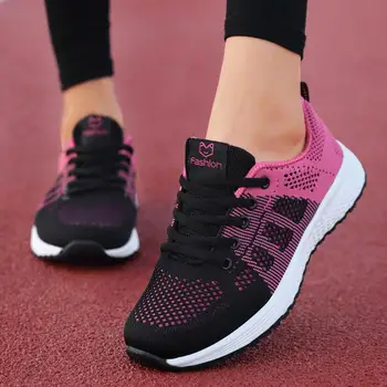 Mados kietas moterų sportbačiai laisvalaikio bateliai moteris 2021 lace-up sneakers moterų batų kvėpuojantis akių ponios batai chaussures femme