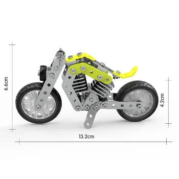 Metalo Motociklo Trinkelių Rinkinys, Žaislai Vaikams 