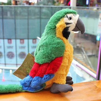 Modeliavimo pliušinis papūga paukštis pliušinis įdaryti lėlės vaikų žaislų dekoravimo, modeliavimo pliušinis žaislas vaikams Kalėdų vakarėlį dovana M047