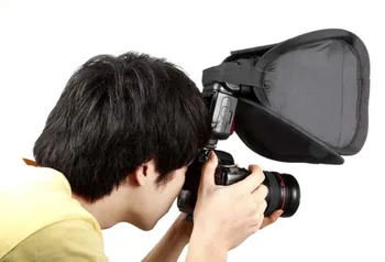 Naujas Sulankstomas DSLR Fotoaparato Viršuje Flash Difuzorius Soft Box Flashgun Softbox 23cm naudojamas Universalus 
