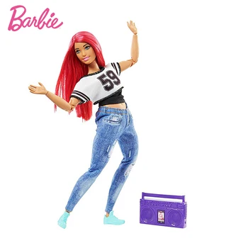 Originalias Barbie Sporto Visiems Sąnarių Perkelti Lėlės Gimnastikos Šokių Barbie Lėlė Mergaitė Žaislas, Kalėdiniai Žaislai, Gimtadienio Dovanos DHL81 DVF68