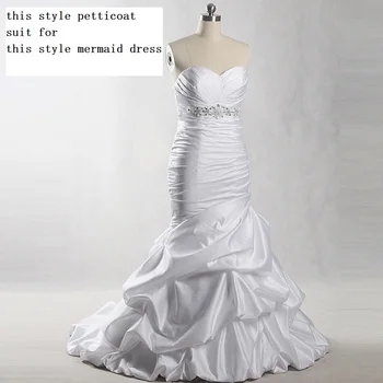 P009 Yiaibridal Krinolīns underskirt už undinė apatiniai sijonai, vestuvių suknelė