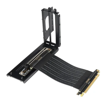 PCI - E 3.0 16X vaizdo plokštė vertikali atrama/base ATX atveju Lanksčios Jungties Kabelis Riser Card Pratęsimo Port Adapteris, skirtas GPU