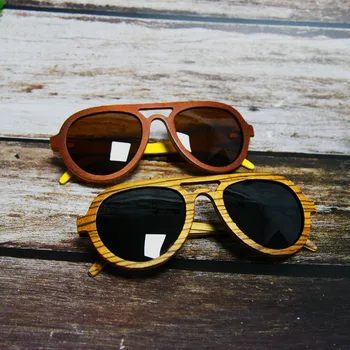 Prekės Dizaineris Vyrai Moterys Medienos Akiniai nuo saulės Šviesą Derliaus Saulės akiniai Aukštos kokybės UV400