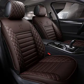 Pu oda automobilių sėdynės apima universaliųjų automobilių sėdynės raštas kilimėlis mitsubishi pajero 2 3 4 visas sporto carisma montero outlander 3xl