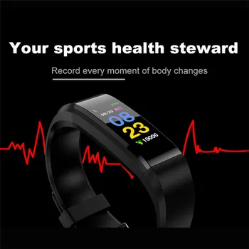 Smart Žiūrėti Juostų Apyrankę Fitneso Aktyvumo Seklys Kraujo Spaudimas, Širdies ritmo Monitorius Sporto Laikrodžiai, skirta 