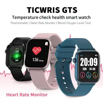 TICWRIS GTS Smart Žiūrėti Kūno Temperatūros Stebėjimo Smart laikrodžiai IP68 Vandeniui Sporto Vyrai Moterys Smartwatch 