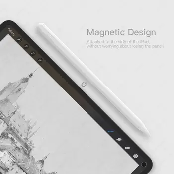 Tilt Slėgio Stylus Pen for Apple iPad Pieštukas Air 4 10.9 Pro 11 12.9 2020 10.2 7 8 Kartai Palmių Atmetimo Touch 