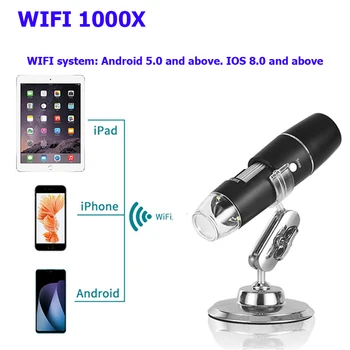 USB Elektronų skaitmeninis wifi mikroskopas/wifi usb mikroskopą, mobiliųjų telefonų remontas