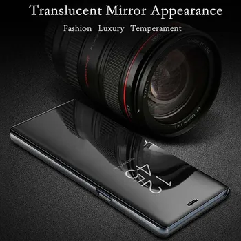 Veidrodis Peržiūrėti Flip Case For Samsung Galaxy A41 Atveju 6.1 colio Full Danga atsparus smūgiams gaubtas, Skirtas 