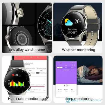 Verslo Smart Žiūrėti 2021 Vyrų Smartwatch Sporto Vandeniui Apyrankės, Skirta 