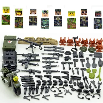 Vietnamo Karo WW2 JAV Armijos Kareivis SWAT Karinės CS SWAT Pajėgas, Statyba Blokai Duomenys Plytų Švietimo Žaislai Berniukams, Vaikų Dovanų