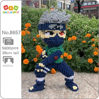 Xizai 8057 Anime Naruto Hatake Kakashi Ninja 3D Modelį Statybinių Blokų Rinkinį 