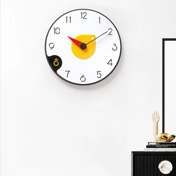 Šiaurės Šalių Šiuolaikinio Minimalistinio Sieninis Laikrodis Asmenybės Kambarį Kvarco Paprastas Tylus Virtuvės Dekoratyvinis Miegamasis Buitinių Žiūrėti